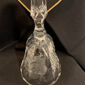 Cut Glass Crystal Bell